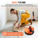 Floor Gap Fixer Tool for Laminate/Vinyl Flooring, Heavy-Duty Iron Floor Gap Repair Tool with 45° Dual Striking Surfaces, Enhanced Suction Cup (Black+2-Surface Grip System)