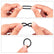 419Pcs O-Ring Assortment Kit, 32 Sizes Nitrile Rubber, for Automotive Plumbing Valve Bearing Air Water Fitting Repair, Black