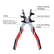 8-Inch MIG Welding Pliers, Professional 8-in-1 Multi-Functional Welder Tool with 12/15/27mm Wrench, High Carbon Steel Spring Loaded Pliers for Nozzle Cleaning & Wire Cutting
