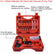 2 in 1 Brake Bleeder Kit with Hand Vacuum Pump with Gauge Adapters Automotive Brake Fluid Bleeding Set with Protected Case for Car Truck