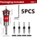 Countersink Drill Bit Set - 7PC Counter Sink Bits for Wood, Adjustable Countersink Drill Set | Quick Change Drilling Tool Kit for Wood, MDF, Plywood, Aluminum, and Non-Ferrous Metals Workshop