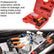 2 in 1 Brake Bleeder Kit with Hand Vacuum Pump with Gauge Adapters Automotive Brake Fluid Bleeding Set with Protected Case for Car Truck