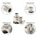 Furniture Leveling Feet, Adjustable Zinc Alloy Cabinet Legs for Uneven Floors, Anti-Wobble Support for Kitchen Cabinets and Wardrobes