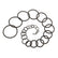 419Pcs O-Ring Assortment Kit, 32 Sizes Nitrile Rubber, for Automotive Plumbing Valve Bearing Air Water Fitting Repair, Black