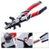 8-Inch MIG Welding Pliers, Professional 8-in-1 Multi-Functional Welder Tool with 12/15/27mm Wrench, High Carbon Steel Spring Loaded Pliers for Nozzle Cleaning & Wire Cutting
