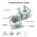 U‑Shaped Multi‑Port Plumbing Wrench, Thickened Aluminum Alloy Disassembly Tool for Faucet, Angle Stop Valve, Water Heater, Shower Flexible Hose, Bathroom Repair Specialty Wrench