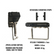 Foldable Electrical Tape Holder, Belt‑Clip On Tape Dispenser, Holds 2 Rolls Insulation Tape, Adjustable Hinge Design for Electrician Work Belt (Belt Width ≤50mm)