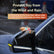 Car Accessories Cute Penguin Wind-Powered Glow Rearview Mirror Rain Shield Light-Up Car Decor for Night Rainy Driving Safety (Yellow)